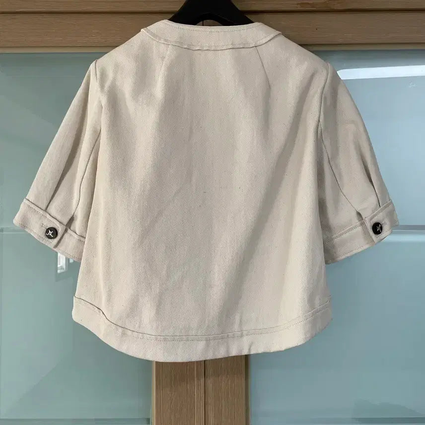[BUNJANG] Mine Ivory Short Sleeve Jacket / MINE 마인 아이보리 반팔 자켓