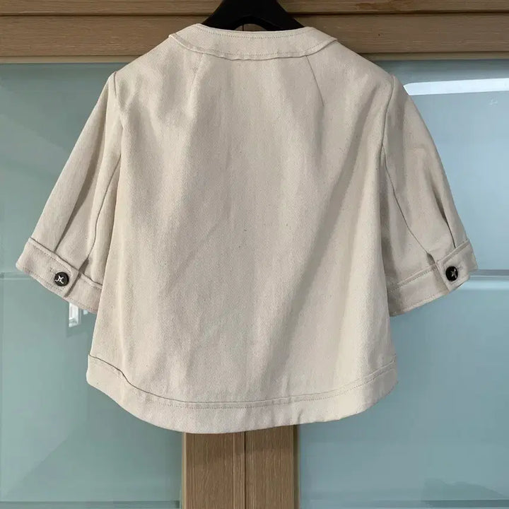 [BUNJANG] Mine Ivory Short Sleeve Jacket / MINE 마인 아이보리 반팔 자켓