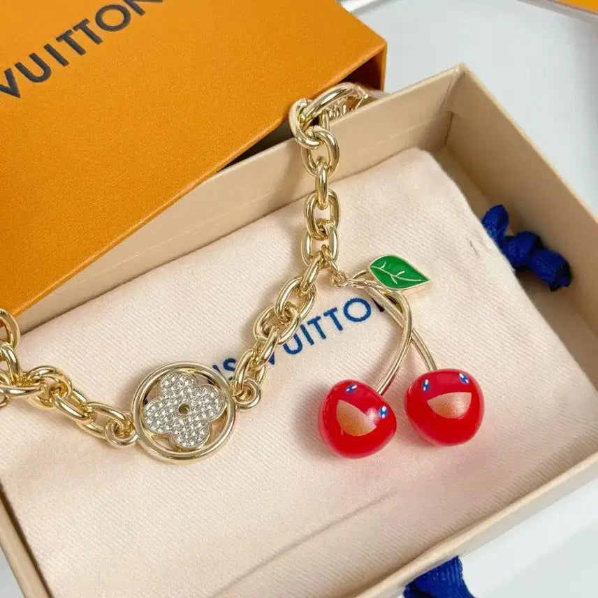 [BUNJANG] Louis Vuitton Key Holder Cherry Cubic Bag Accessory / 루이비통 키홀더 차 키링 가방 액세서리