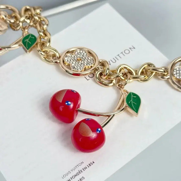 [BUNJANG] Louis Vuitton Key Holder Cherry Cubic Bag Accessory / 루이비통 키홀더 차 키링 가방 액세서리