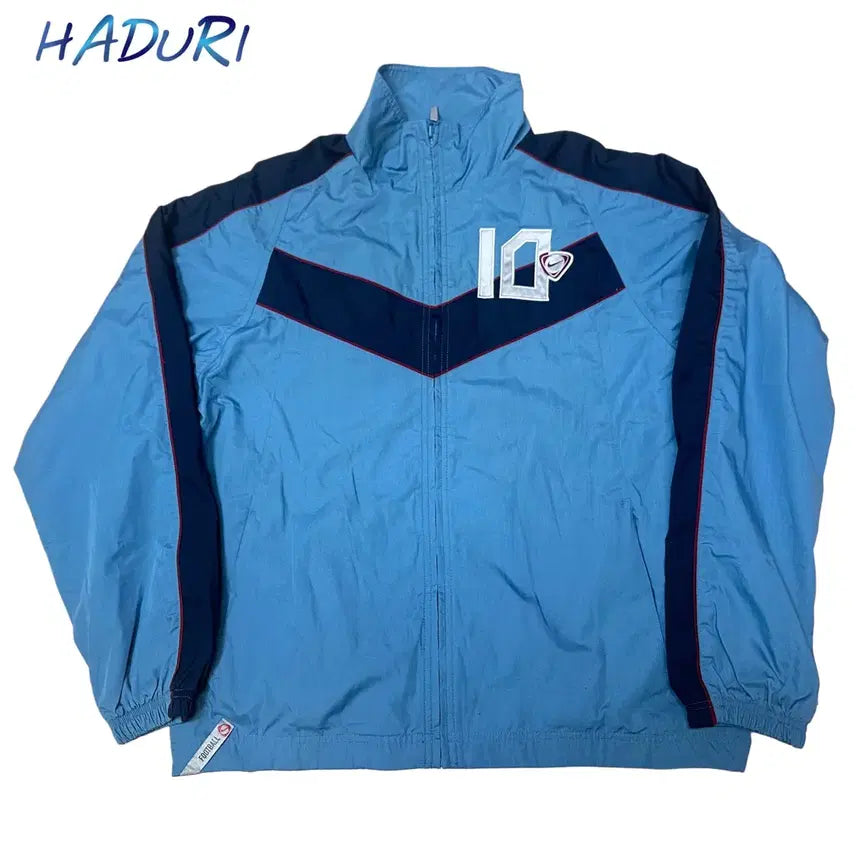 [BUNJANG] Nike 00s Sky Blue Football Windbreaker Jacket / 나이키 00s 스카이블루 풋볼바람막이 M