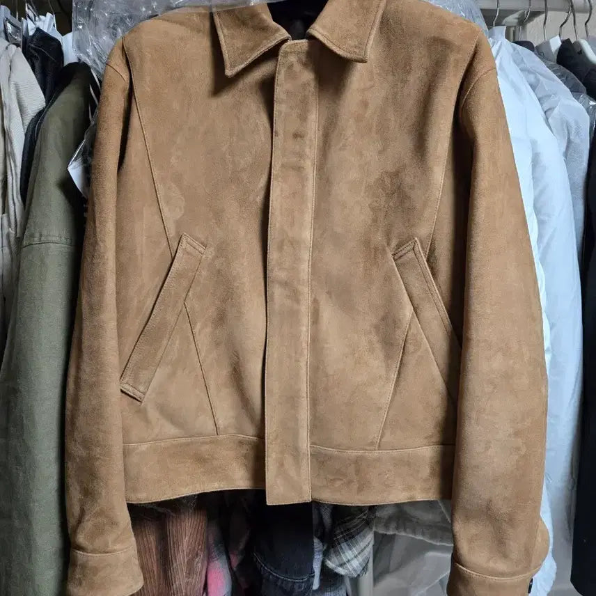 [BUNJANG] DNSR Suede Jacket XL / DNSR 람포 고트 스웨이드 자켓 XL