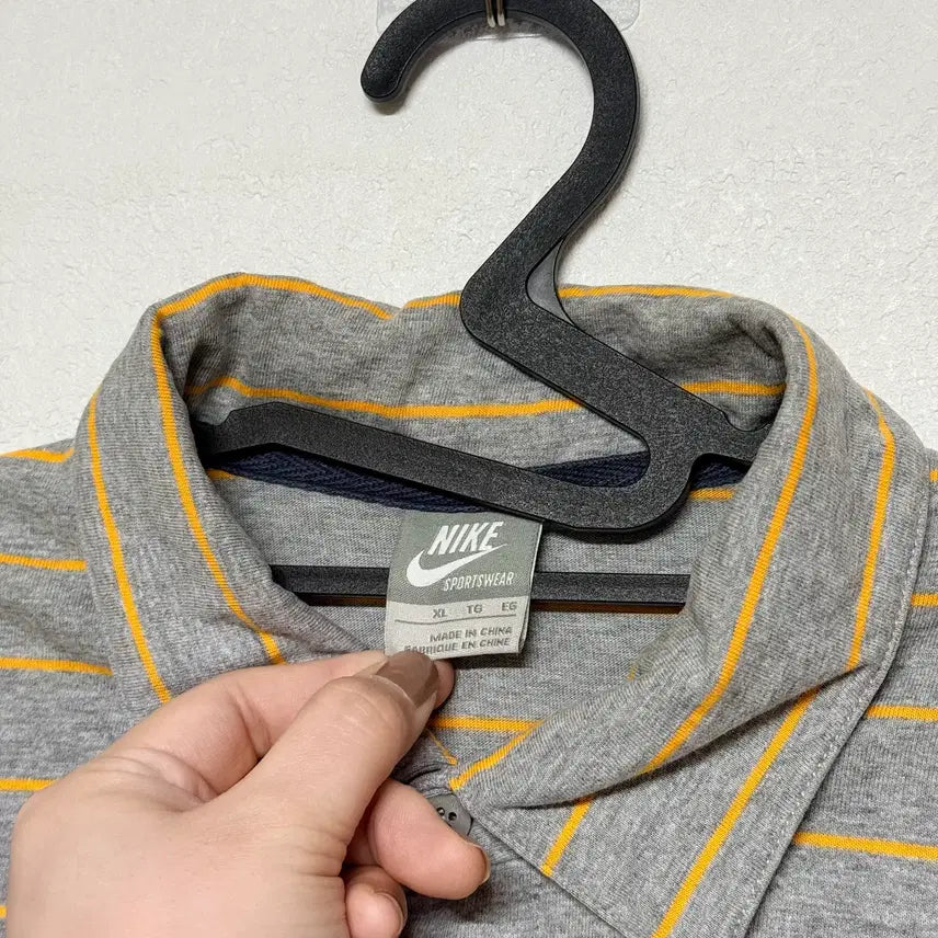 [SOLD OUT] 나이키 스트라이프 반팔 카라티 XL
