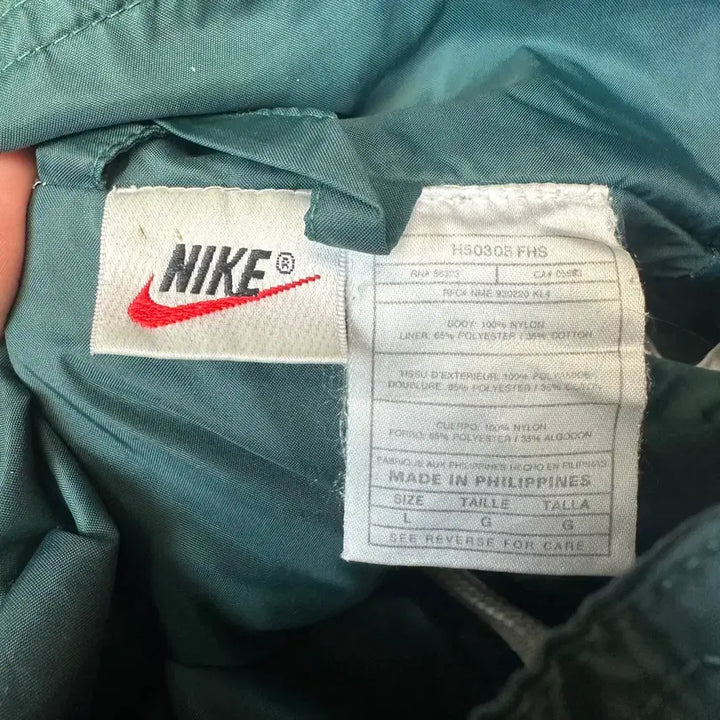 [BUNJANG] Nike 90s Green Windbreaker Jacket / 나이키 90s 그린바람막이 L