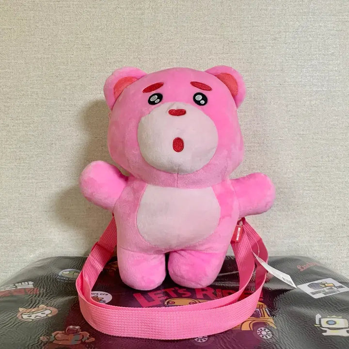 [BUNJANG] Bellie Bear Pink Doll Bag 30cm / 새상품) 벨리곰 핑크색 인형 가방 30cm