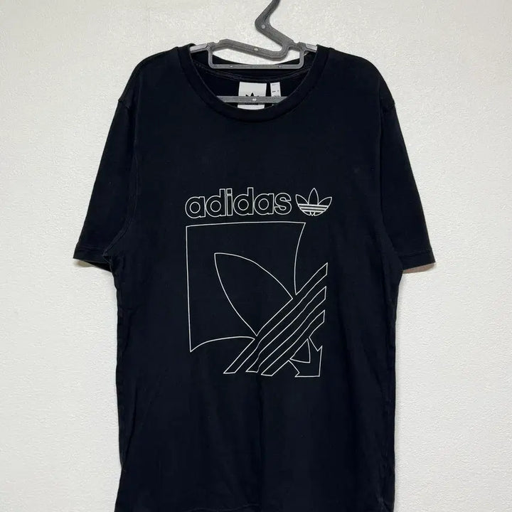 [BUNJANG] Adidas Big Logo Black Short Sleeve T-Shirt L / 아디다스 빅로고 블랙 반팔티 L