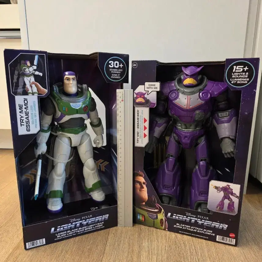 [BUNJANG] Toy Story Buzz Lightyear and Zurg Figures Set / 토이스토리 피규어 2개 (버즈,저그) 라이트이어 장난감