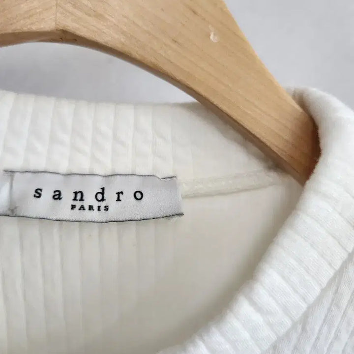 [BUNJANG] Sandro White Printed Sweatshirt / 산드로 화이트 프린팅 맨투맨 티셔츠