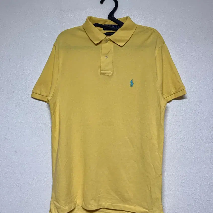 [BUNJANG] Polo Yellow Short Sleeve Polo Shirt (Size S) / 폴로 옐로우 반팔 카라티 S