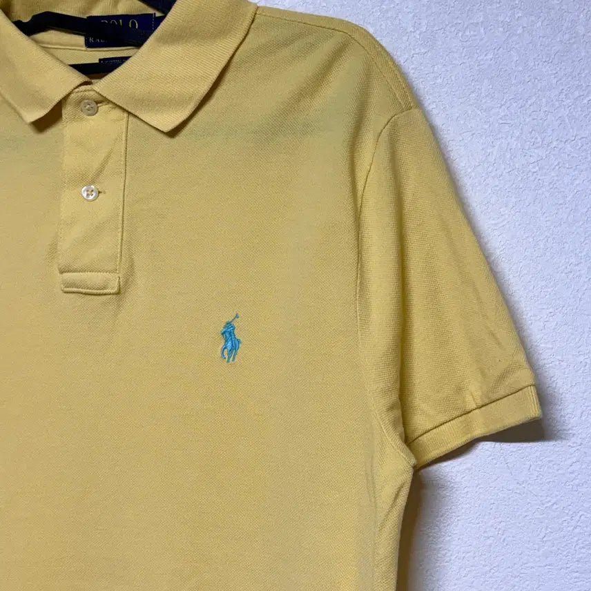 [BUNJANG] Polo Yellow Short Sleeve Polo Shirt (Size S) / 폴로 옐로우 반팔 카라티 S