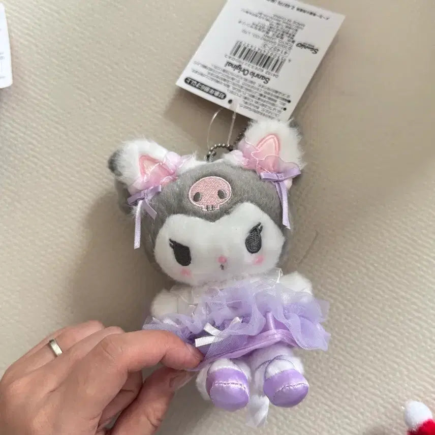 [BUNJANG] Kuromi Shiro Neko Plush Doll / 쿠로미 시로네코