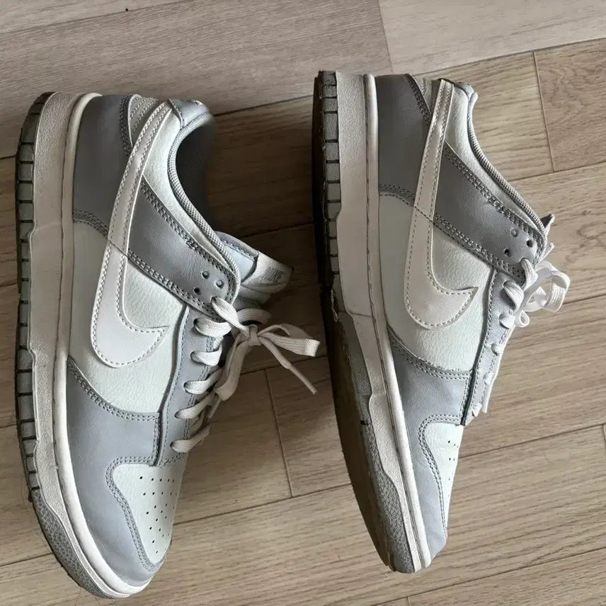 [BUNJANG] Nike Dunk Low Retro Wolf Grey Sneakers / 나이키 덩크 로우 레트로 울프 그레이 270