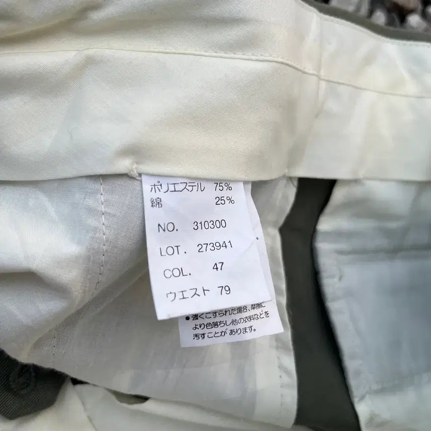 [BUNJANG] Vintage Semi-Wide Tucked Pants / 일본 빈티지 투턱 세미 와이드 팬츠 (실측확인)