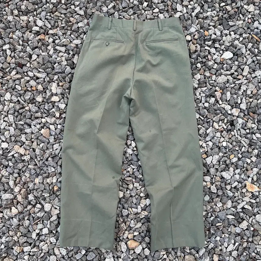 [BUNJANG] Vintage Semi-Wide Tucked Pants / 일본 빈티지 투턱 세미 와이드 팬츠 (실측확인)