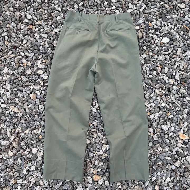 [BUNJANG] Vintage Semi-Wide Tucked Pants / 일본 빈티지 투턱 세미 와이드 팬츠 (실측확인)
