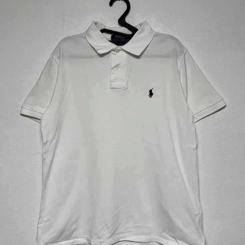 [BUNJANG] Polo Ralph Lauren White Short Sleeve Polo Shirt (M) / 폴로 화이트 반팔카라티 M