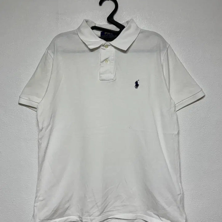 [BUNJANG] Polo Ralph Lauren White Short Sleeve Polo Shirt (M) / 폴로 화이트 반팔카라티 M