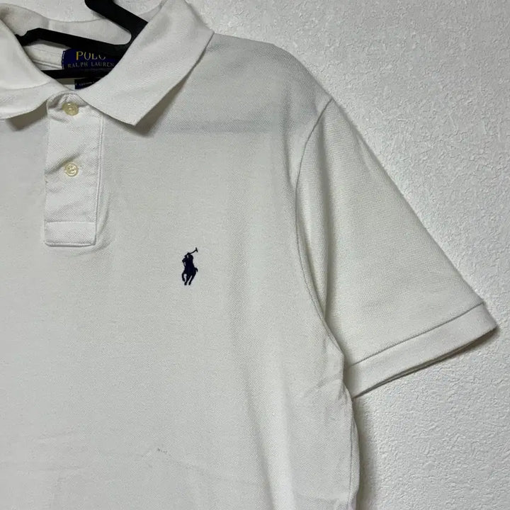 [BUNJANG] Polo Ralph Lauren White Short Sleeve Polo Shirt (M) / 폴로 화이트 반팔카라티 M
