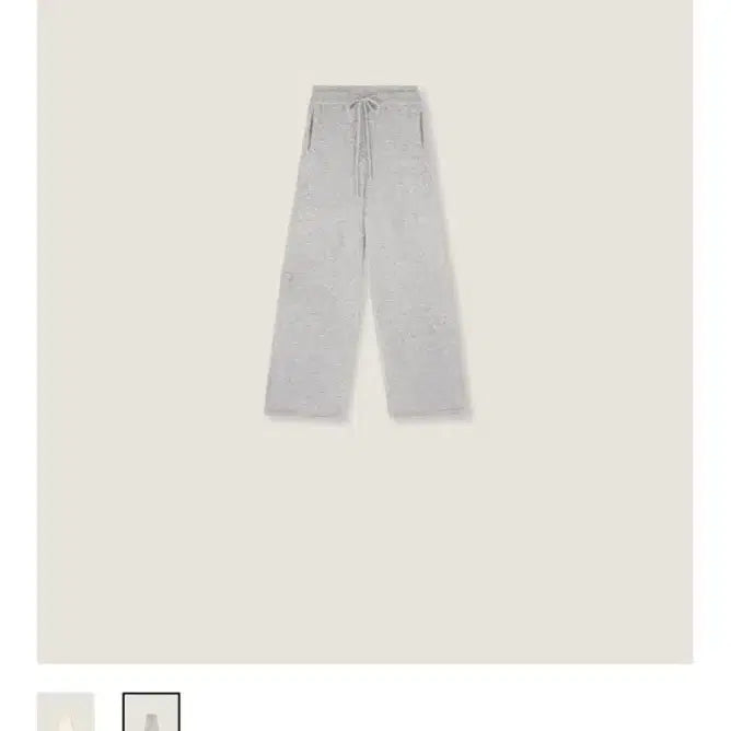 [SOLD OUT] 르플레인 뉴 캐시미어 니트팬츠 숏 그레이