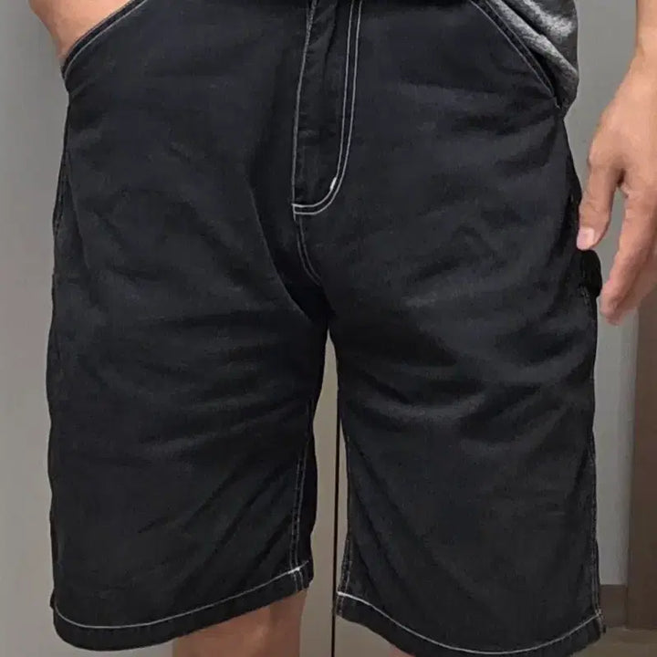 [BUNJANG] Ben Davis Bermuda Shorts Black Color 32 (L) / 벤 데이비스 버뮤다 팬츠 블랙 칼라 32 (L) 반바지