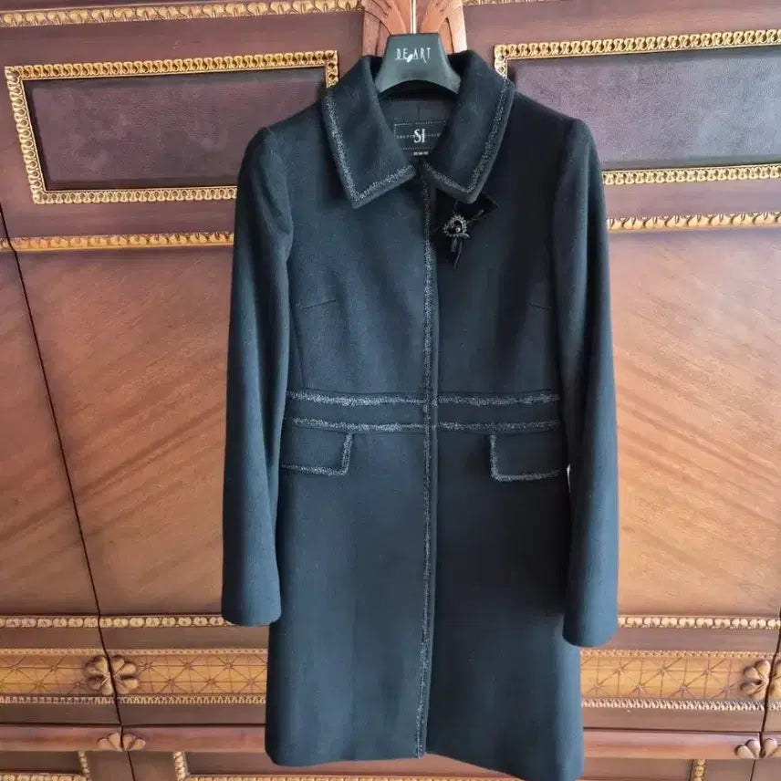[BUNJANG] SI Black Coat / SI 씨 블랙 코트