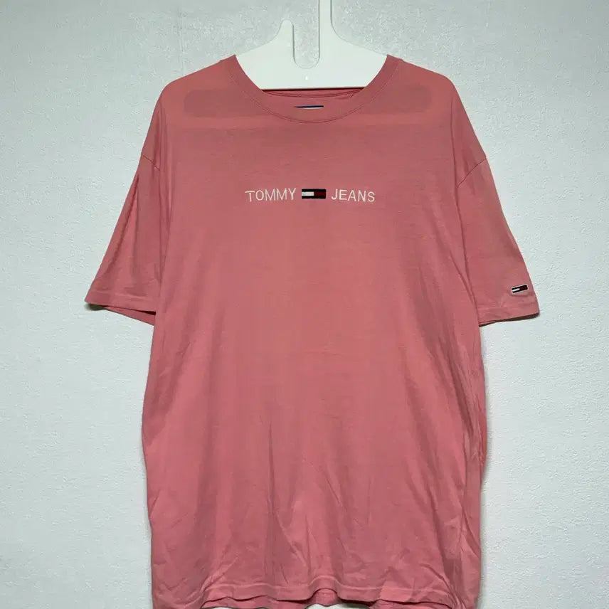 [BUNJANG] Tommy Jeans Pink T-Shirt (M) / 타미진스 핑크 반팔티 M