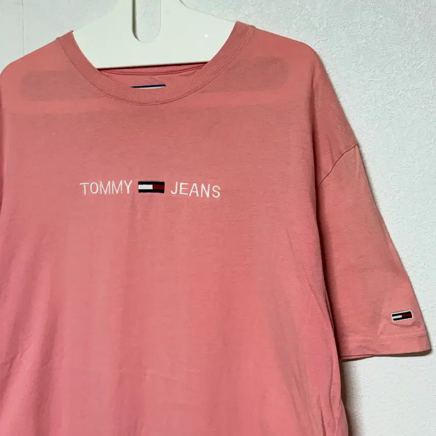 [BUNJANG] Tommy Jeans Pink T-Shirt (M) / 타미진스 핑크 반팔티 M