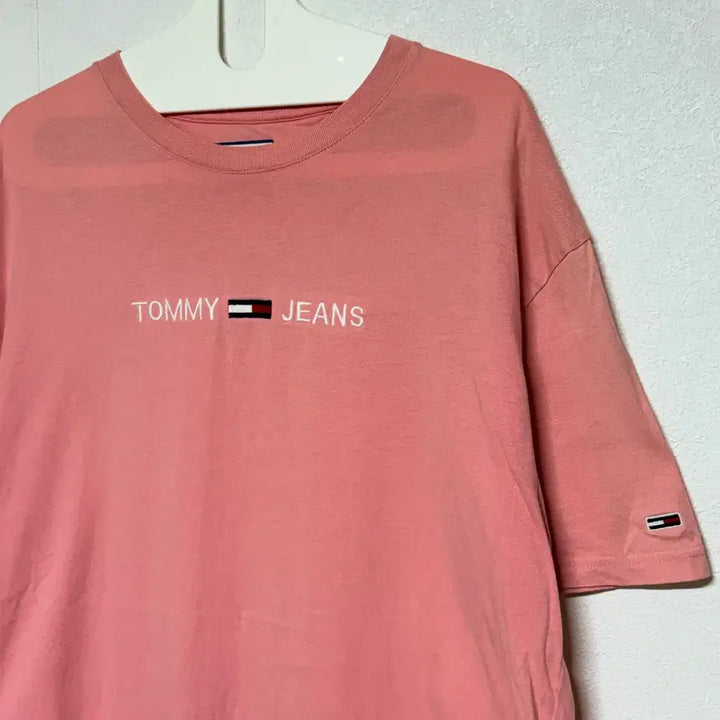[BUNJANG] Tommy Jeans Pink T-Shirt (M) / 타미진스 핑크 반팔티 M