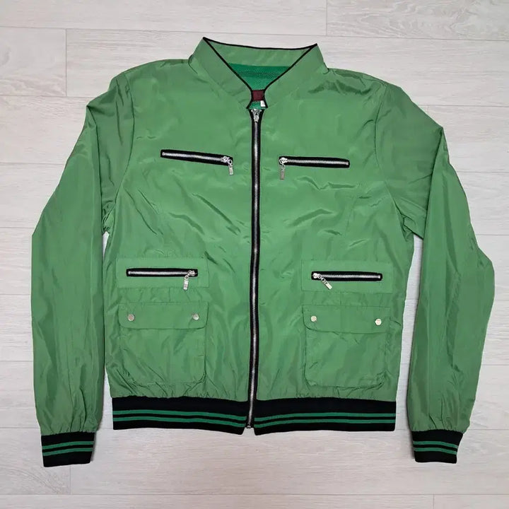 [BUNJANG] WAX Green Zip-Up Jacket (Size 66) / WAX 녹색 집업 자켓 66사이즈