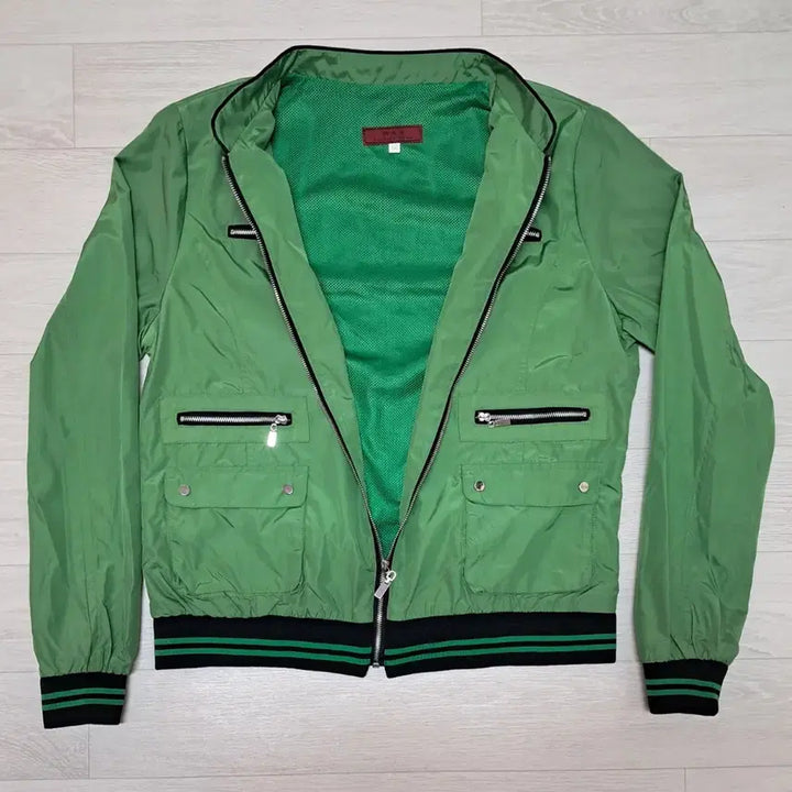 [BUNJANG] WAX Green Zip-Up Jacket (Size 66) / WAX 녹색 집업 자켓 66사이즈