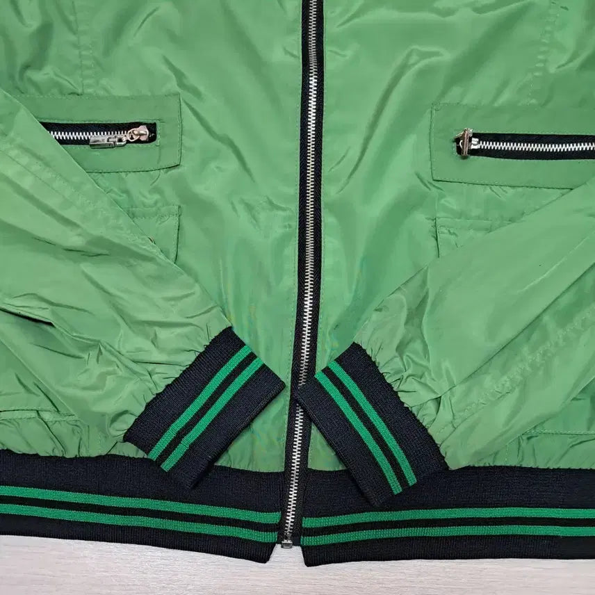 [BUNJANG] WAX Green Zip-Up Jacket (Size 66) / WAX 녹색 집업 자켓 66사이즈