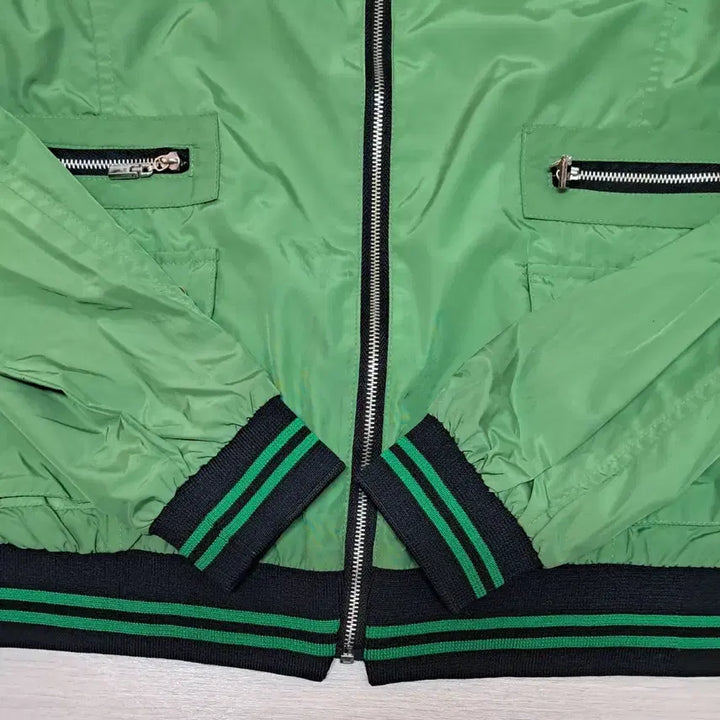 [BUNJANG] WAX Green Zip-Up Jacket (Size 66) / WAX 녹색 집업 자켓 66사이즈