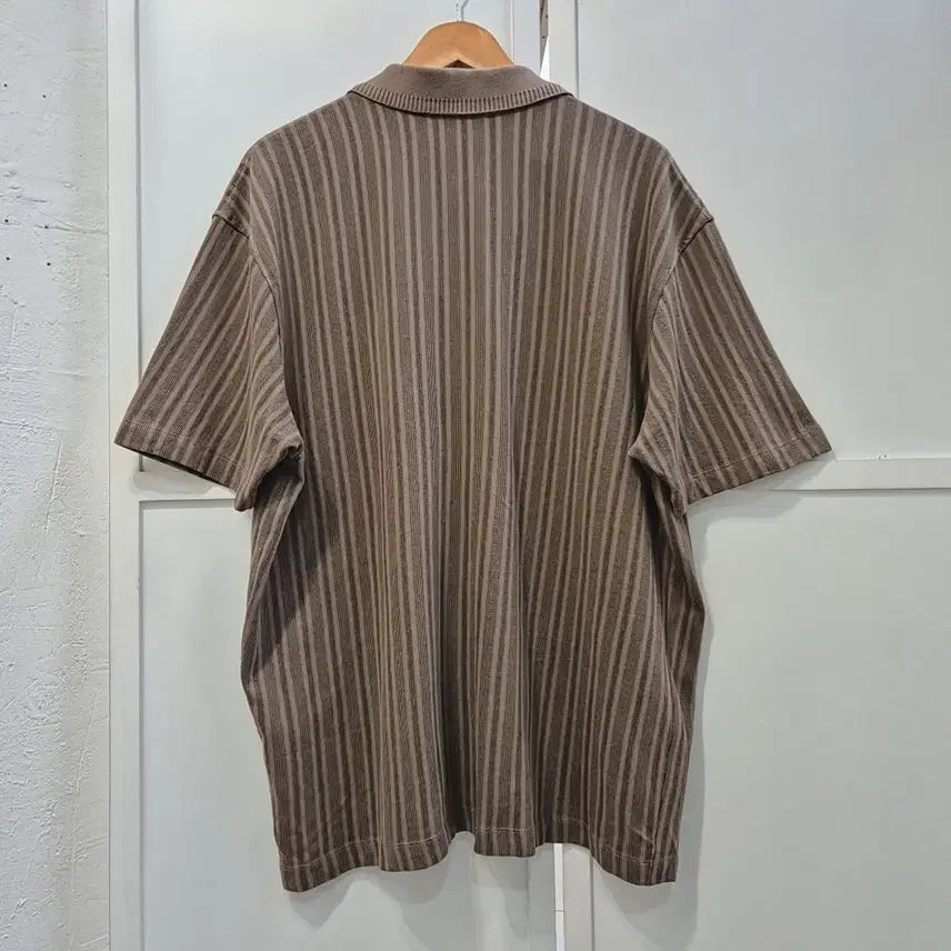 [SOLD OUT] 자라 니트 카라 반팔 셔츠 남성XL