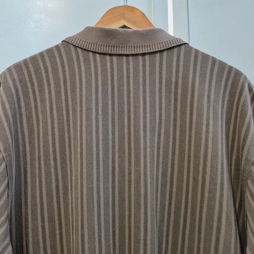 [SOLD OUT] 자라 니트 카라 반팔 셔츠 남성XL