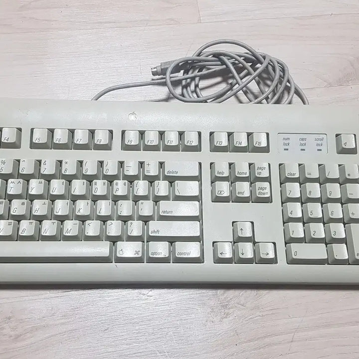 [BUNJANG] Apple M2980 Keyboard and Mouse Set / 수집용 - 90년대 애플컴퓨터 키보드(M2980)+마우스 (단자모양O)