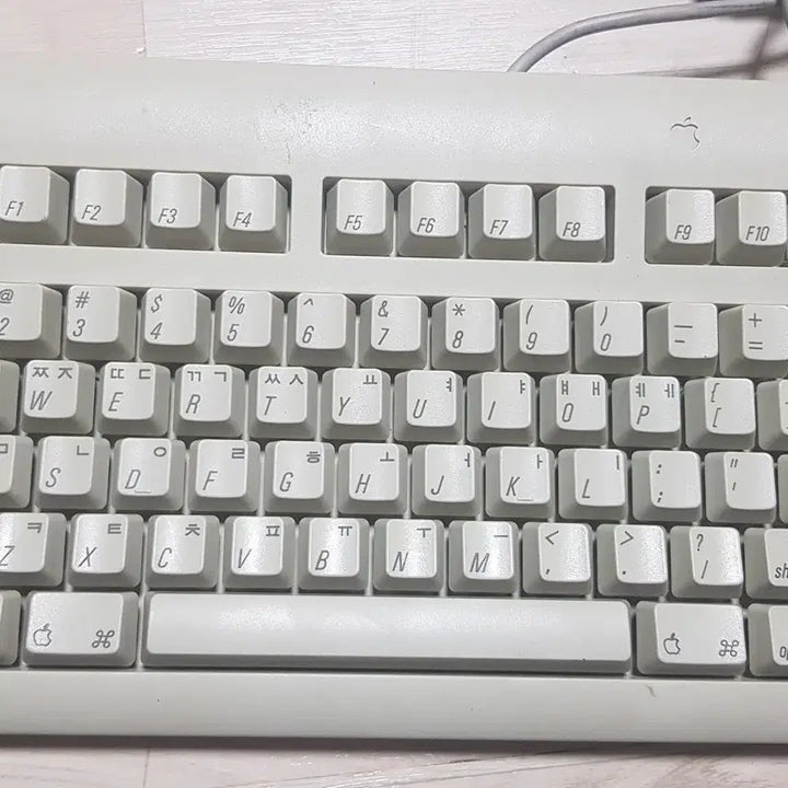 [BUNJANG] Apple M2980 Keyboard and Mouse Set / 수집용 - 90년대 애플컴퓨터 키보드(M2980)+마우스 (단자모양O)
