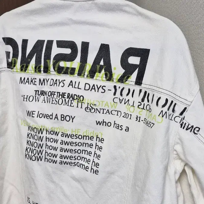 [BUNJANG] VOV White Denim Asymmetrical Jacket / VOV보브(66)화이트데님 언발쟈켓