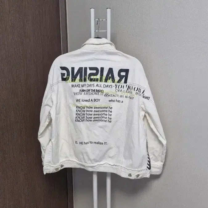 [BUNJANG] VOV White Denim Asymmetrical Jacket / VOV보브(66)화이트데님 언발쟈켓