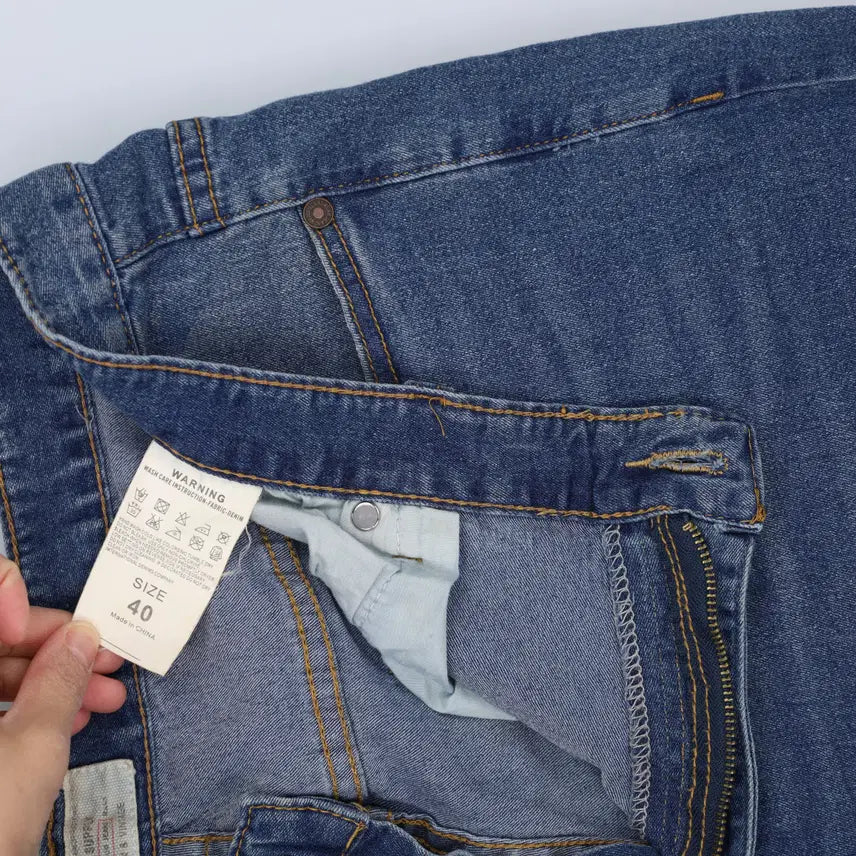 [BUNJANG] Modern Vintage Washed Denim Pants / 40 모던빈티지 워싱 데님팬츠 0310H1