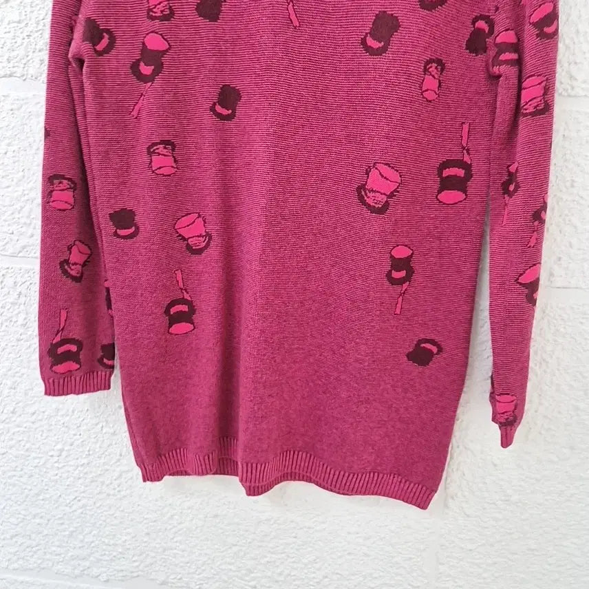 [BUNJANG] Benetton Long Knit Sweater / 베네통 롱 니트 핑크