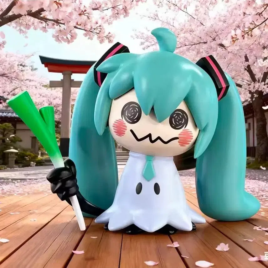 [BUNJANG] Hatsune Miku, Mimikyu Figure with Bonus Sticker / 덤스티커) 하츠네 미쿠 따라큐 피규어 포켓몬 프로젝트 세카이