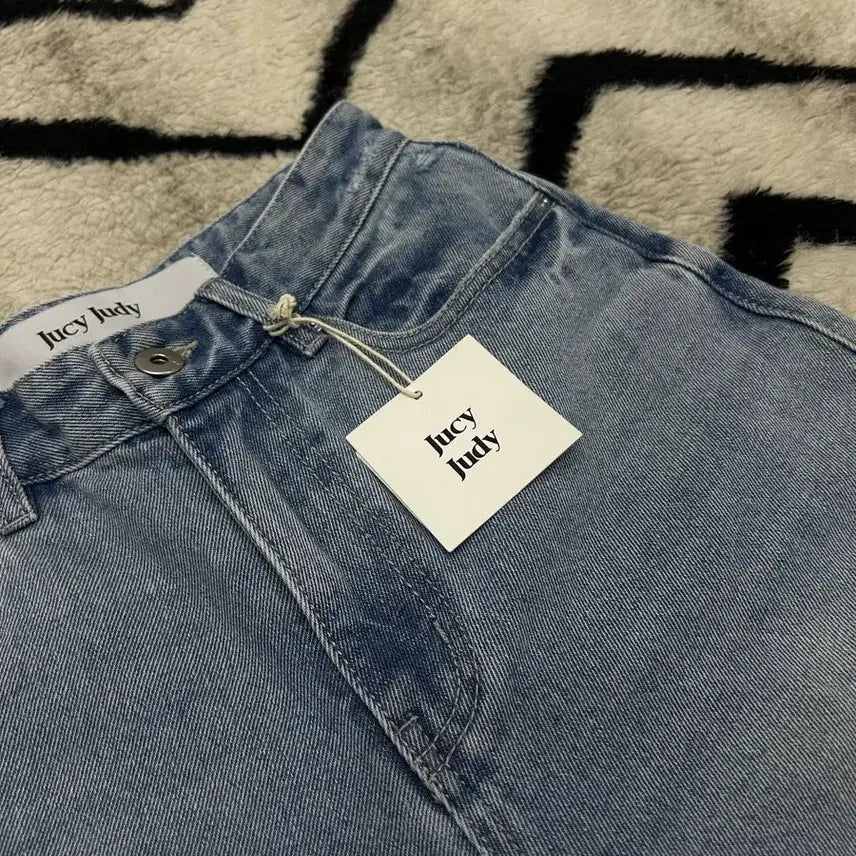 [BUNJANG] Jucie Judy Damage Straight Denim Pants Indigo / [26]쥬시쥬디 데미지 스트레이트 데님팬츠/인디고