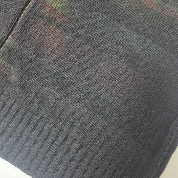 [BUNJANG] Diesel Wool Blend Gradient Knit Hoodie (L) / 디젤 그라데이션 울혼방 니트 후드지업 블랙(L)