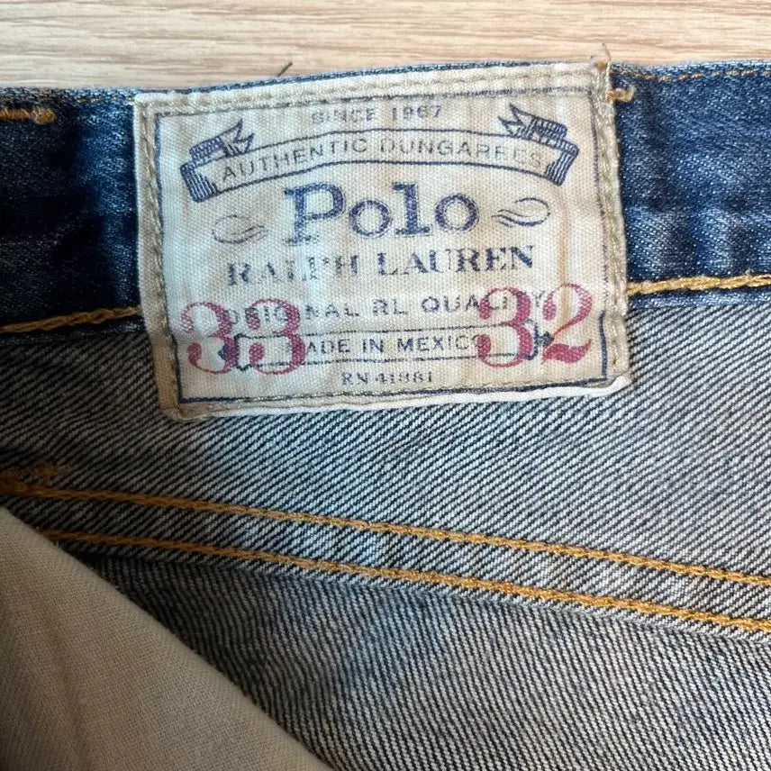 [BUNJANG] Polo Ralph Lauren Washed Denim Jeans / 폴로 랄프로렌 워싱 데님 청바지