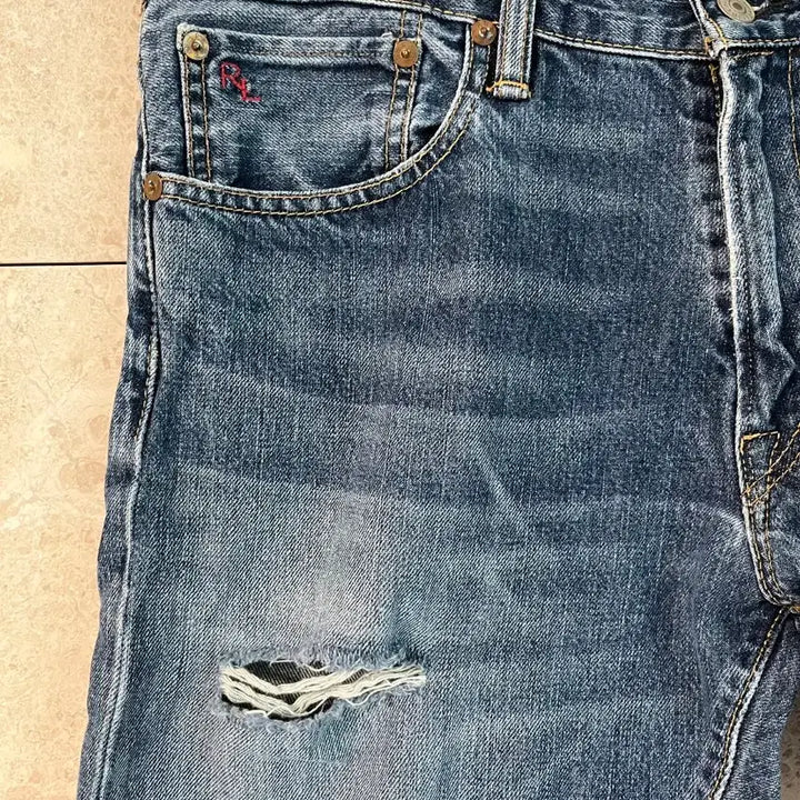 [BUNJANG] Polo Ralph Lauren Washed Denim Jeans / 폴로 랄프로렌 워싱 데님 청바지