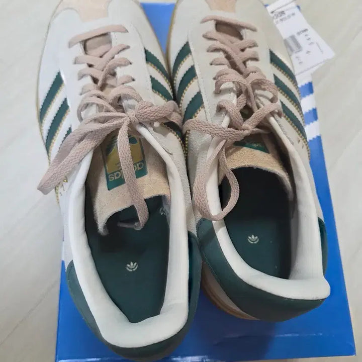 [BUNJANG] Adidas Gazelle Bold Cream White Green Sneakers / 270 아디다스 가젤 볼드 크림 화이트 그린
