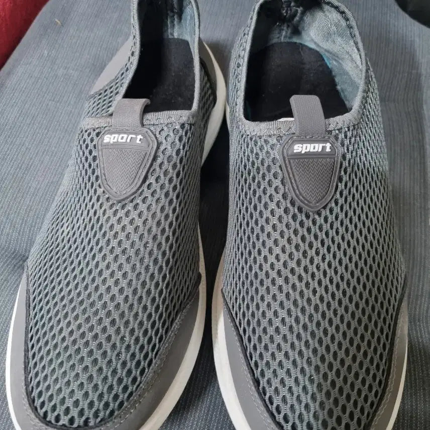 [BUNJANG] SPORT Mesh Slip-on Sneakers Gray 255 / SPORT 메쉬 슬립온 운동화 회색255