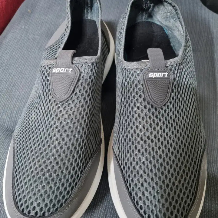 [BUNJANG] SPORT Mesh Slip-on Sneakers Gray 255 / SPORT 메쉬 슬립온 운동화 회색255
