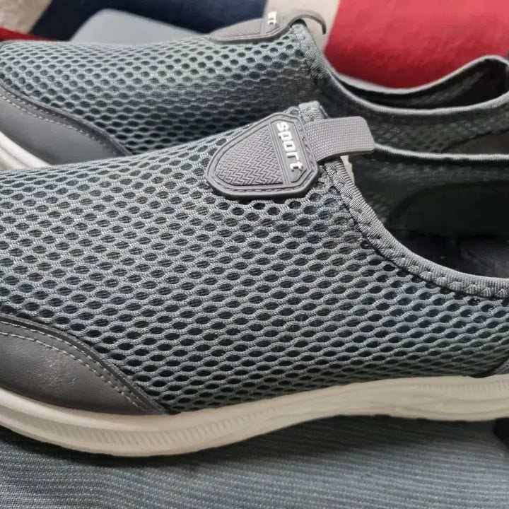 [BUNJANG] SPORT Mesh Slip-on Sneakers Gray 255 / SPORT 메쉬 슬립온 운동화 회색255