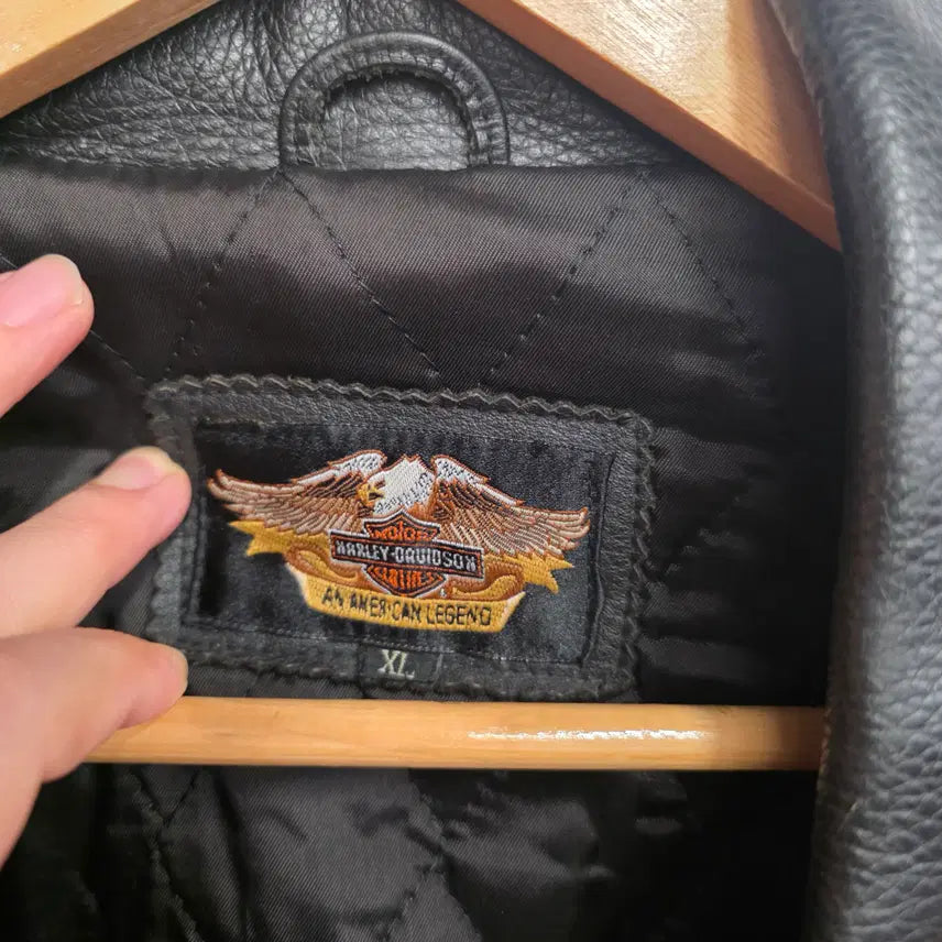 [BUNJANG] Harley Davidson Leather Rider Jacket / [XL]할리데이비슨 가죽 라이더 자켓